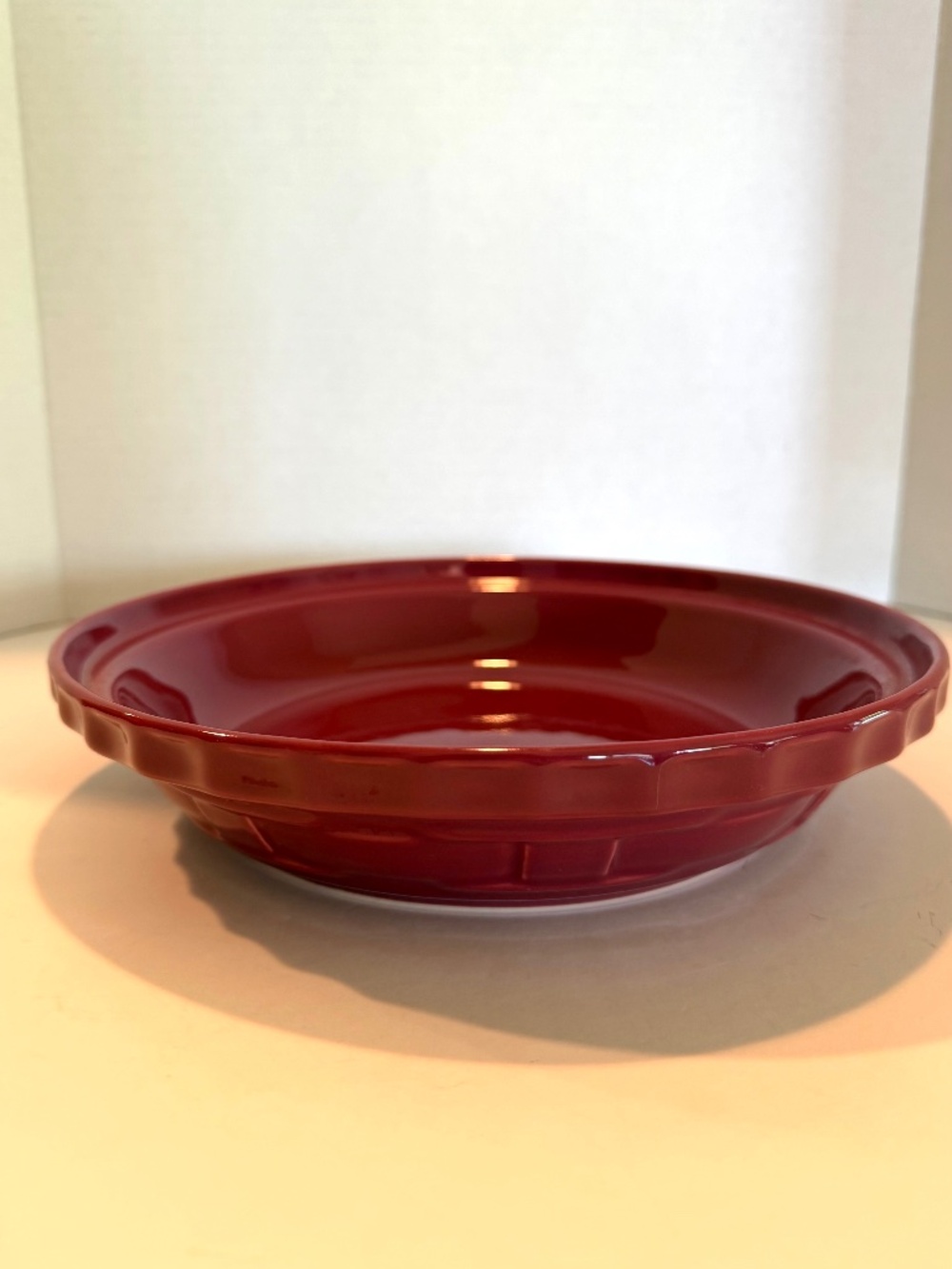 LONGABERGER Woven Traditions Pottery Pie Plate 10”